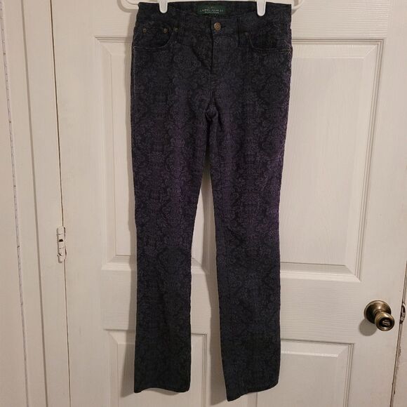 Lauren ralph lauren denim floral jeans - Picture 1 of 8